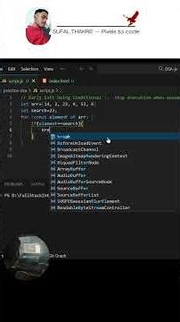 Stop Loop Early in JavaScript ⚡ break Statement Explained #shorts #coding