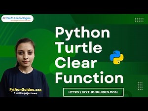 How to use clear function in Python turtle | Python Turtle Clear Function
