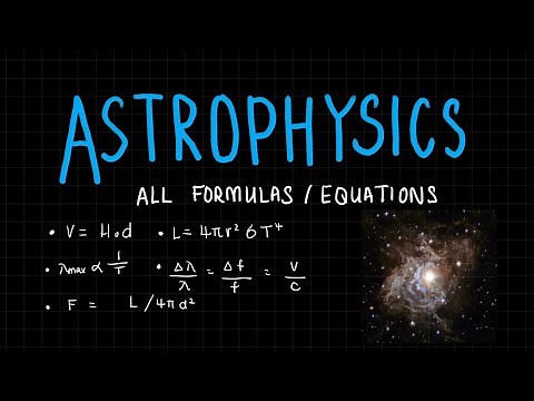 All Equations of Astrophysics | A Level Physics | Summary