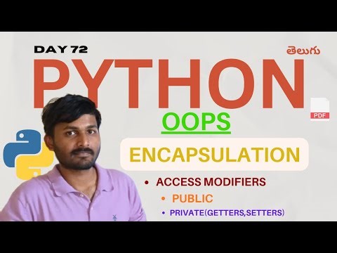 Python OOP Day 72: Encapsulation Made Simple 💡 Public & Private Access Modifiers