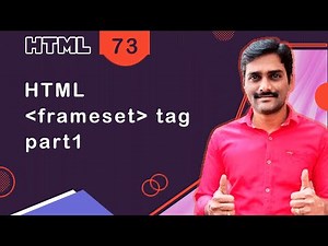 HTML frameset Tag and Frame Tag Part 1 - HTML Tutorial 73 🚀