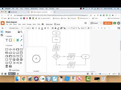 How to make a flow chart using Lucid Chart