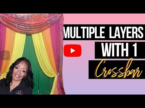How to Setup a Double Drape Backdrop with 1 Crossbar on Your Pipe and Drape | DIY Event Decorations