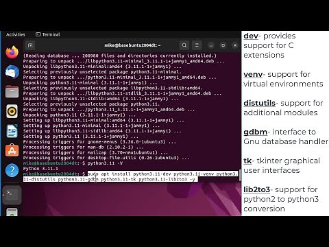 Install Python 3.11 in Ubuntu 22.04 Desktop
