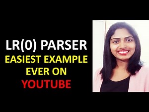 Simple Example on LR(0) Parser| How to check whether given Grammar is LR(0) or not? #compiler#parser
