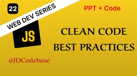 JavaScript Clean Code Best Practices for Beginners | Jatin Dhamija posted on the topic | LinkedIn