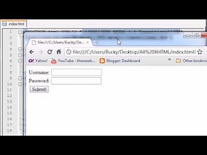 XHTML and CSS Tutorial - 45 - Submitting Forms