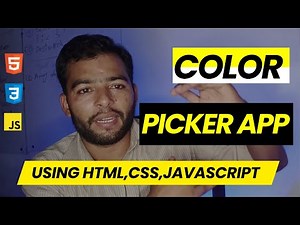 🚀 HTML CSS JavaScript Project | Build a Color Picker App from Scratch