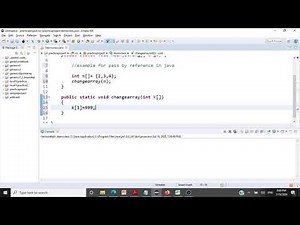 Java Programming - Pass by Reference (Arrays) - CSE1007