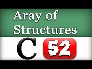 Array of Structures in C Programming Language Video tutorial