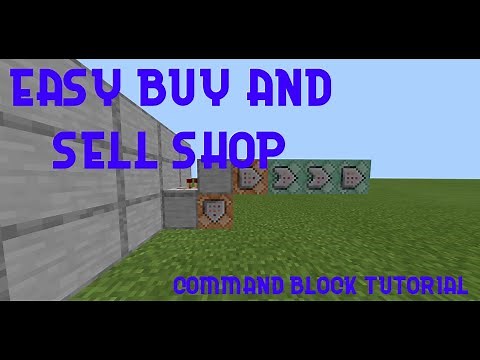 How to Make a Buy and Sell Shop In Minecraft Bedrock || Command Block Tutorial