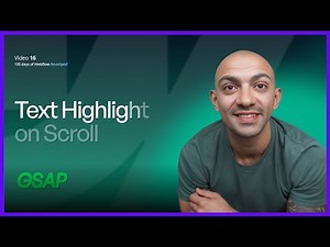Create Stunning Text Highlight Animations with GSAP ScrollTrigger on Webflow