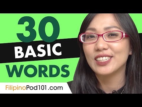 30 Beginner Filipino Words (Useful Vocabulary)