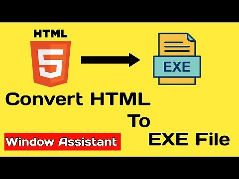How To Convert HTML File to EXE File | Build A Software | HTML
