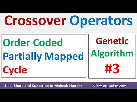#3. Order Coded Crossover Operators Genetic Algorithm Example in machine learning by Mahesh Huddar