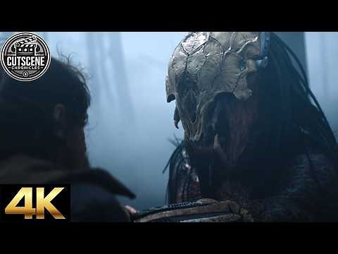 [4K UHD] Predator Kills French Hunters CUTSCENE | Prey (2022)