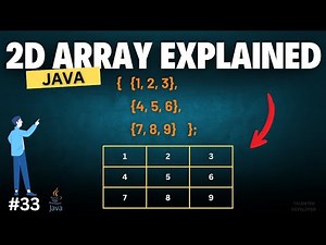Multi-Dimensional Arrays in Java | Chapter-33 | Java Tutorial For Beginners