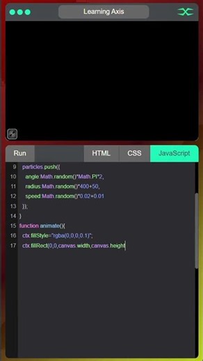 Black Hole Particle Swirl | JavaScript