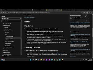 Backup file Installation in SQL Server