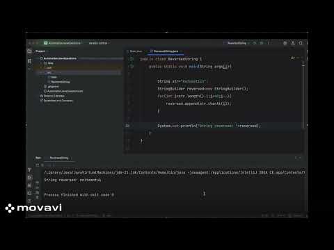Reverse String in Java | QA Automation Interview Series #2