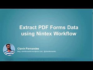 Extract Data from PDF Form using Nintex Workflow