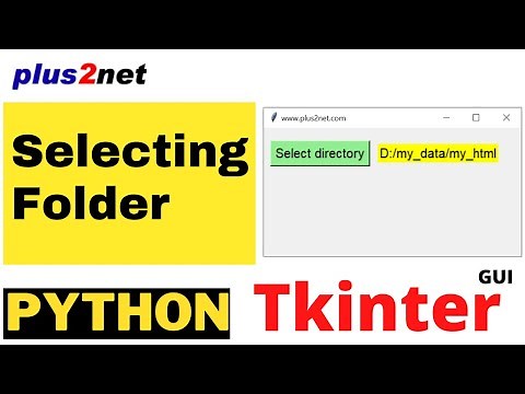 Tkinter filedialog askdirectory() to show dialog window to select directory & return path as string