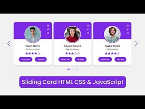 How to make Card Slider in HTML CSS & JavaScript