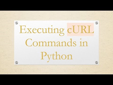 Executing cURL Commands in Python