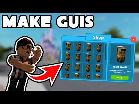 ROBLOX - HOW TO MAKE GUIS