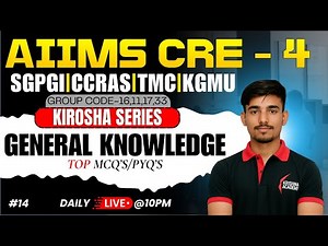 AIIMS CRE-4 General Knowledge & Computer Rapid Revision | PYQs + Most Expected | #KiroshaSeries #14