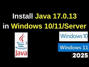 Ultimate Guide: Installing Java JDK 17.0.13 &Configuring JAVA_HOME on Windows 10, 11, and Server