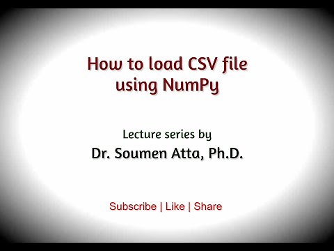 How to load CSV file using NumPy || Reading CSV file using loadtxt || Python for beginners