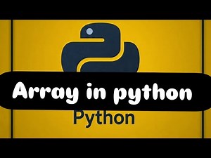 Array in python.