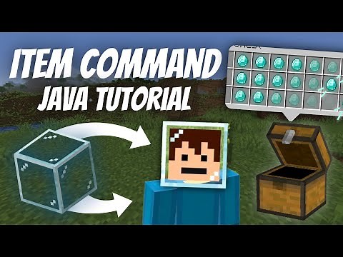 How To Use The Item Command In Minecraft Java Edition! Replace Player Items Chest Items!