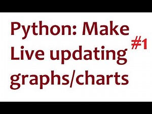 Python Matplotlib Live Updating Graphs - part 1