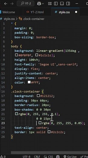 Digital Clock with HTML, CSS & JavaScript