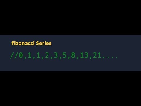 Fibonacci Series using Array in Javascript