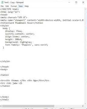 How to Create a Table Layout in HTML — Quick & Easy! 📊💻 #Shorts