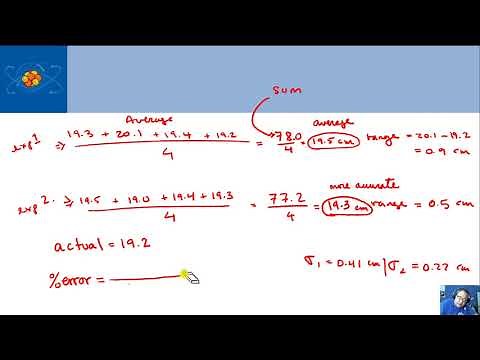 Accuracy and Precision in measurement and calculation