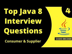 Java 8 Interview Questions And Answers | Consumer || BiConsumer || Supplier || Chaining (Live Demo)