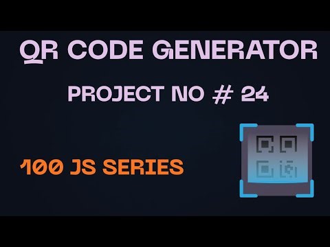QR Code Generator using HTML, CSS & JavaScript | Modern QR Code App | JavaScript Project #24