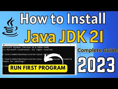 How to Install Java JDK 21 on Windows 10/11 [2023] | Run Java Program using JDK 21