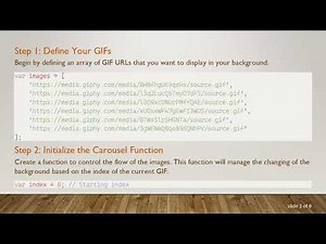 How to Create a Seamless Carousel of GIFs in Your Background with JavaScript