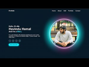Personal Portfolio Website using HTML CSS & JavaScript | How to Create Personal Website