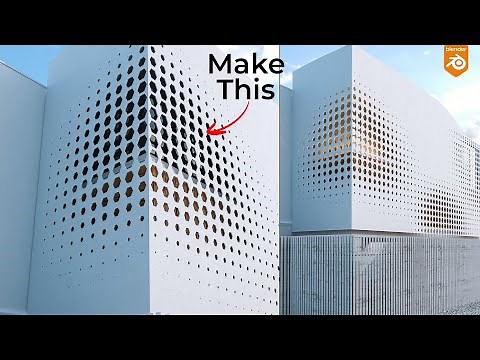 Parametric Facade Wall - Blender Architecture Tutorial