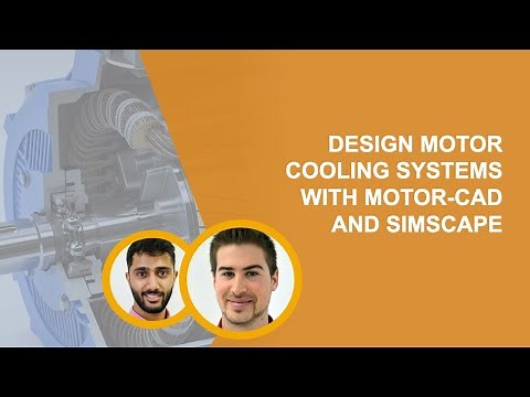 Design Motor Cooling Systems with Motor-CAD and Simscape