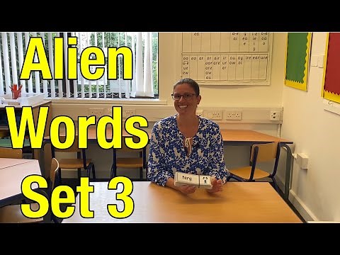 Year 1 Phonics Screening Check Practice - Real and Alien Words Set 3