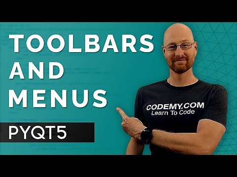 Adding Toolbars and Menus with PyQt5 Designer - PyQt5 GUI Thursdays #10