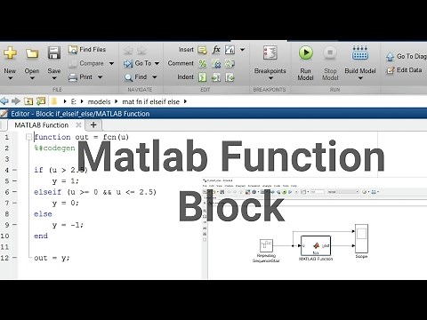 Simulink Tutorial - 17 - Mat Function in Simulink | If elseif else