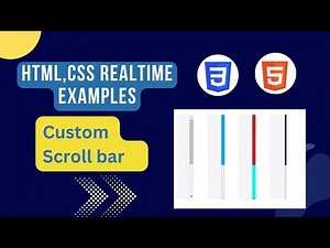 Custom scrollbar CSS| style scrollbar |scroll bar styling| style scrollbar | custom scroll bar hhtml